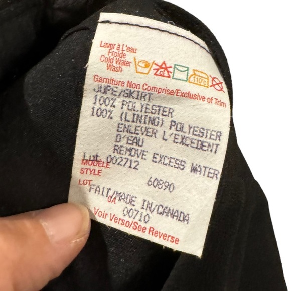 Joseph Ribkoff Vintage Black Trumpet Skirt With Embroidery & Sequins Size 6 - Picture 7 of 7